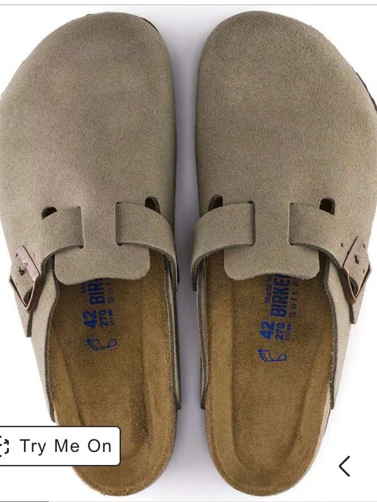 Birkenstock Shoes - Classic Birkenstock Clog Taupe Suede Size 36